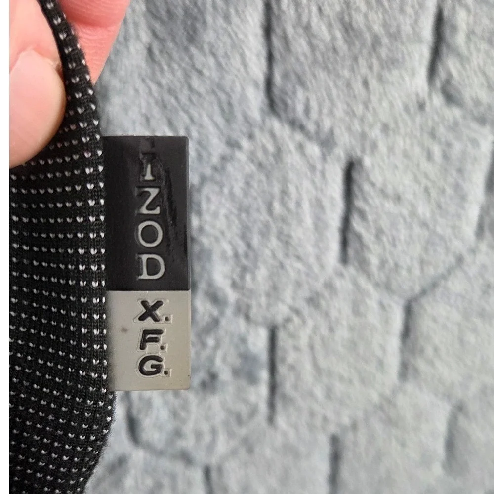 IZOD XFG Cool-FX Mens Performance Shirt Charcoal Gray Short Sleeve Size XL